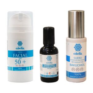 pack crema solar contorno de ojos bakuchiol